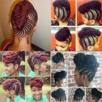 Natural Braids & Flat Twist Updo Styles To Try This Season